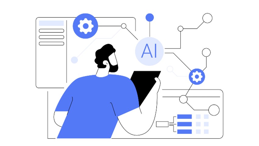 Ai Automation example with an engineer checking the workflow to make sure the AI is processing correctly