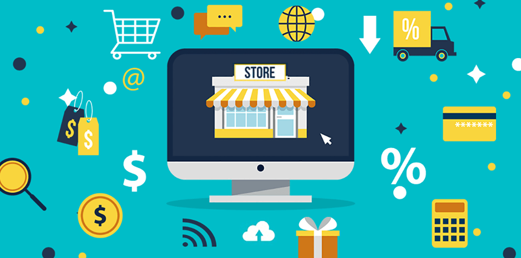 detailed image showing the different components of an ecommerce site