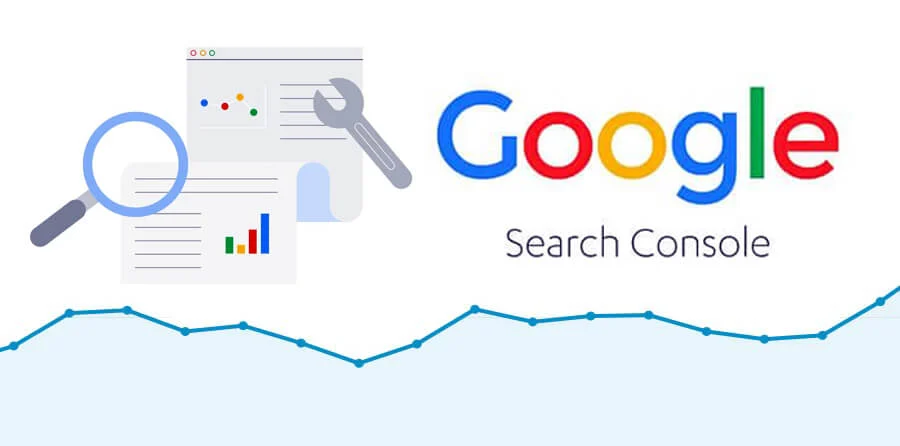 image showing Google Search Console checking a sitemap and a graph showing the clicks and viewership of a website