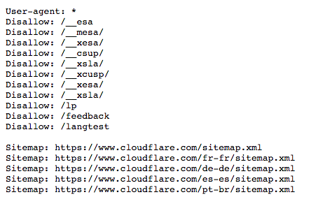 Example of a robots.txt filet hat shows what parts of a website to allow a spyder to crawl and what parts to block