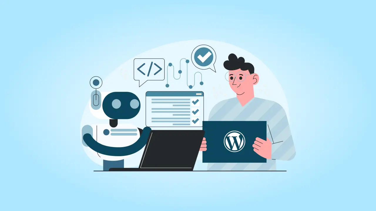 Developer coding a WordPress website making sure that is creating it as a headless CMS using the REST API method